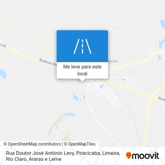Rua Doutor José Antônio Levy mapa
