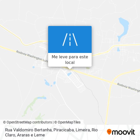 Rua Valdomiro Bertanha mapa