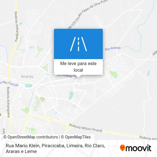 Rua Mario Klein mapa