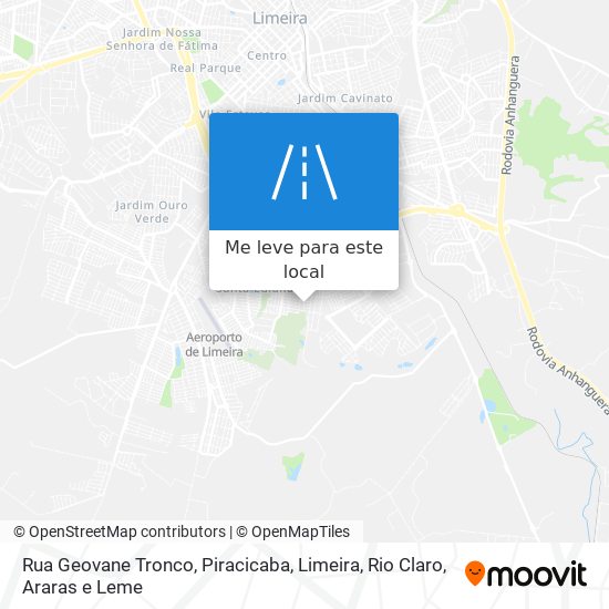 Rua Geovane Tronco mapa