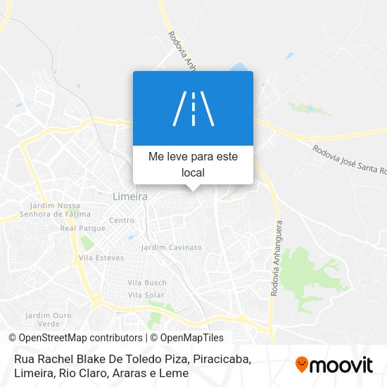 Rua Rachel Blake De Toledo Piza mapa