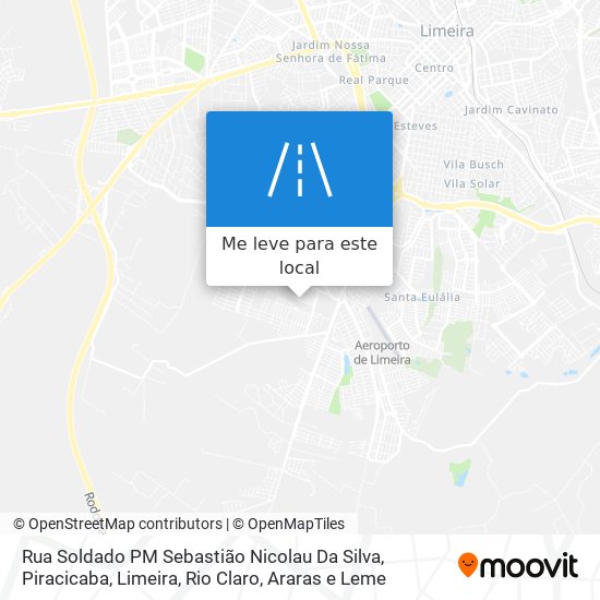 Rua Soldado PM Sebastião Nicolau Da Silva mapa