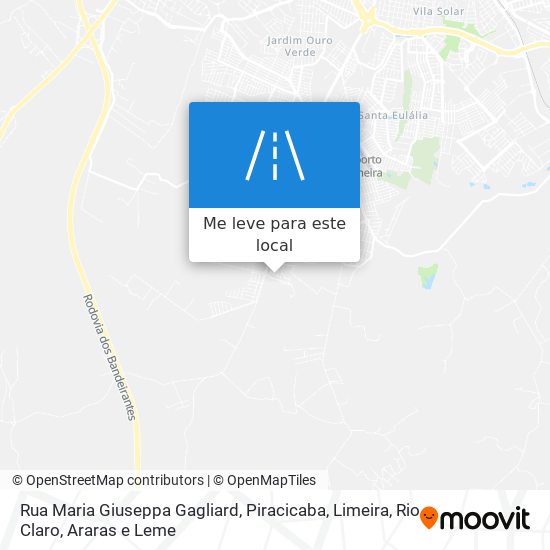 Rua Maria Giuseppa Gagliard mapa