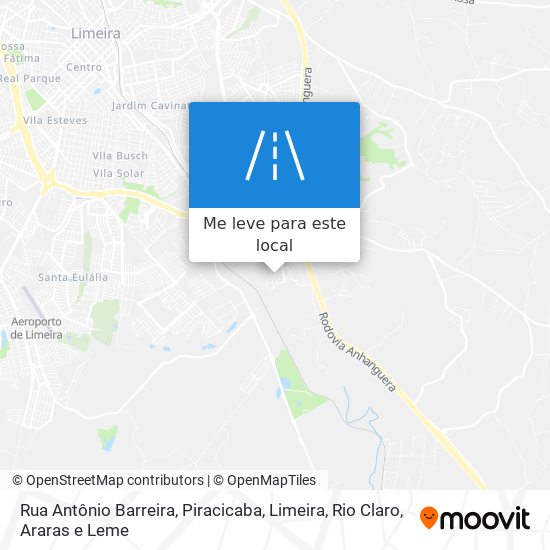 Rua Antônio Barreira mapa