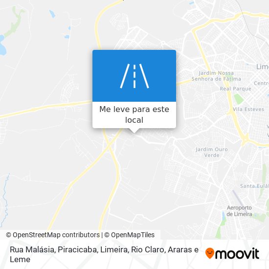 Rua Malásia mapa