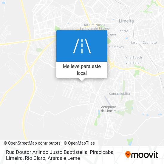 Rua Doutor Arlindo Justo Baptistella mapa
