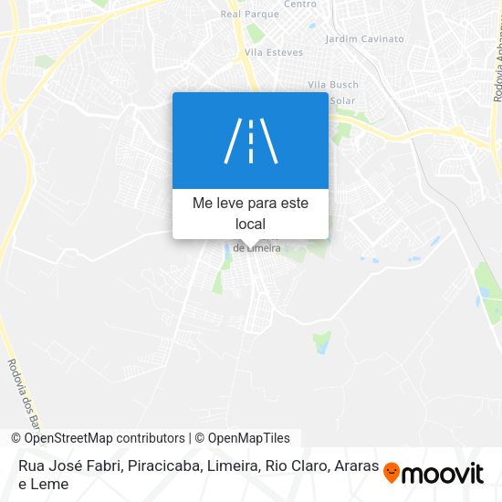 Rua José Fabri mapa