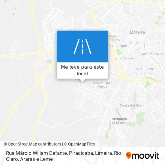 Rua Márcio Wiliam Defante mapa