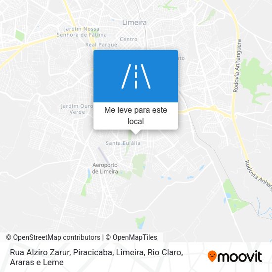 Rua Alziro Zarur mapa