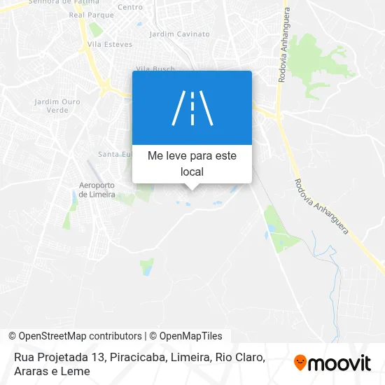 Rua Projetada 13 mapa