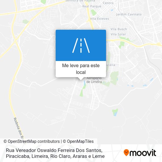Rua Vereador Oswaldo Ferreira Dos Santos mapa