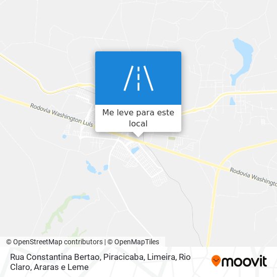 Rua Constantina Bertao mapa