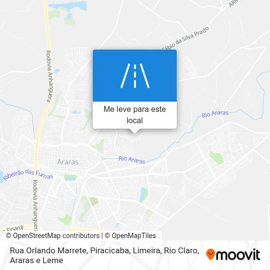 Rua Orlando Marrete mapa