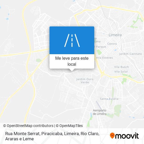 Rua Monte Serrat mapa