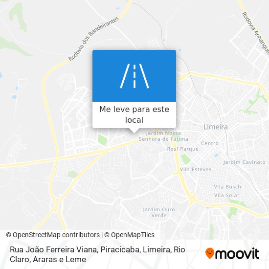 Rua João Ferreira Viana mapa