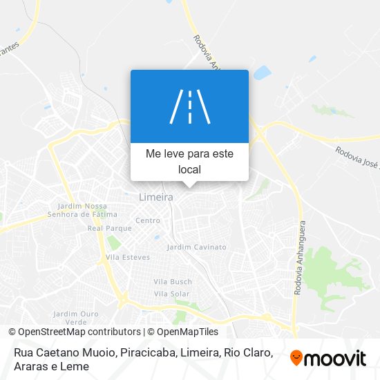 Rua Caetano Muoio mapa