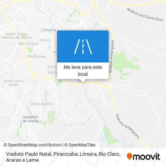 Viaduto Paulo Natal mapa