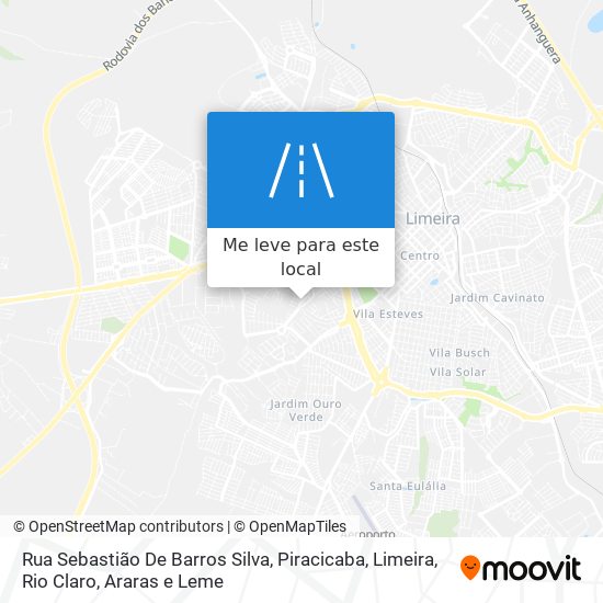 Rua Sebastião De Barros Silva mapa