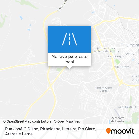 Rua José C Gulho mapa