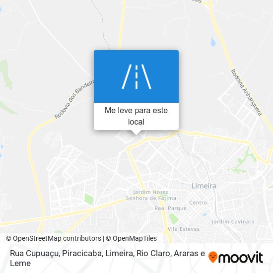 Rua Cupuaçu mapa