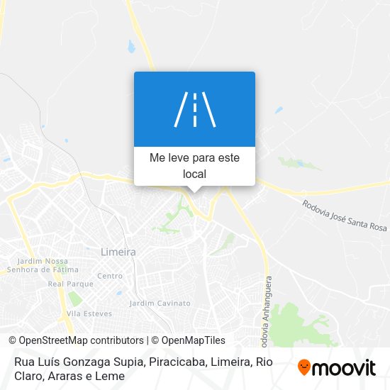 Rua Luís Gonzaga Supia mapa