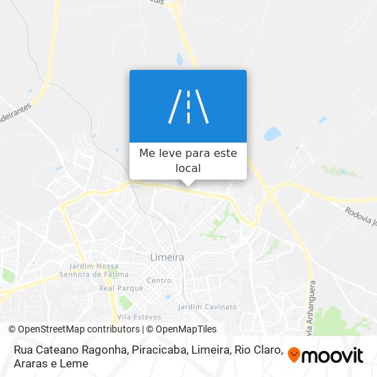 Rua Cateano Ragonha mapa