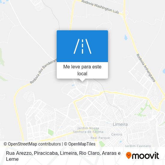 Rua Arezzo mapa