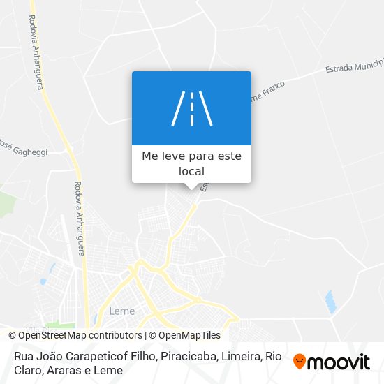 Rua João Carapeticof Filho mapa