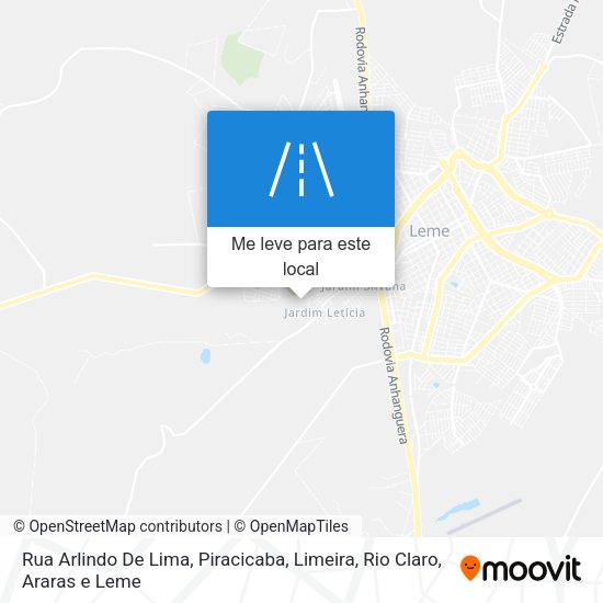 Rua Arlindo De Lima mapa