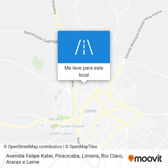 Avenida Felipe Kater mapa