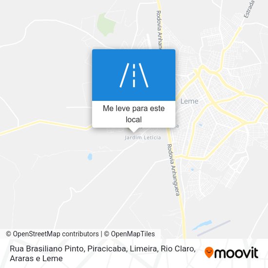 Rua Brasiliano Pinto mapa