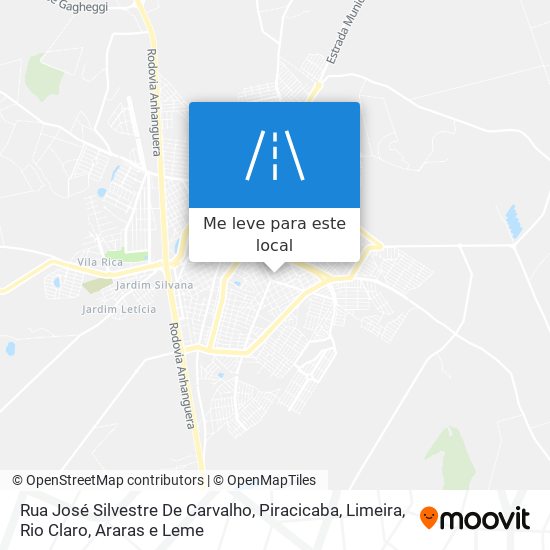 Rua José Silvestre De Carvalho mapa