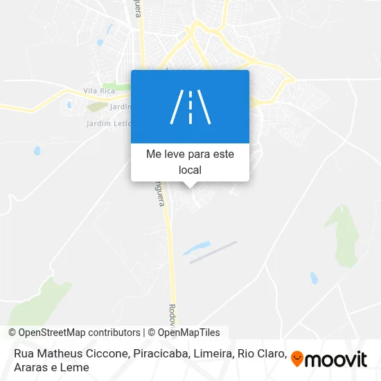 Rua Matheus Ciccone mapa
