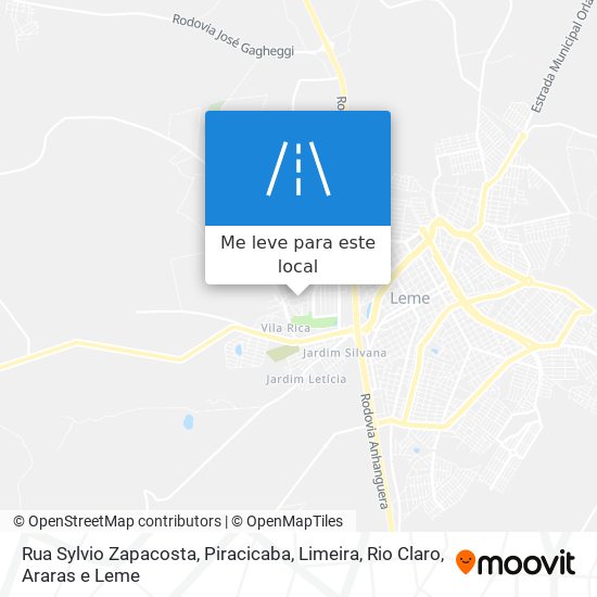 Rua Sylvio Zapacosta mapa