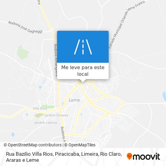 Rua Bazílio Villa Rios mapa