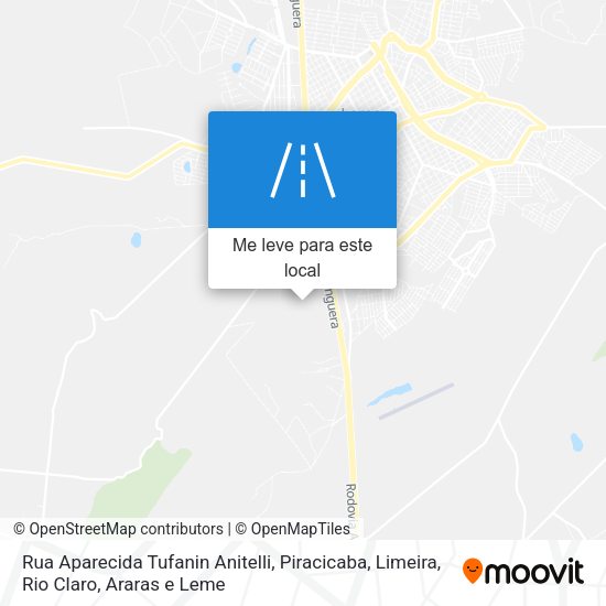 Rua Aparecida Tufanin Anitelli mapa