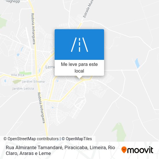 Rua Almirante Tamandaré mapa