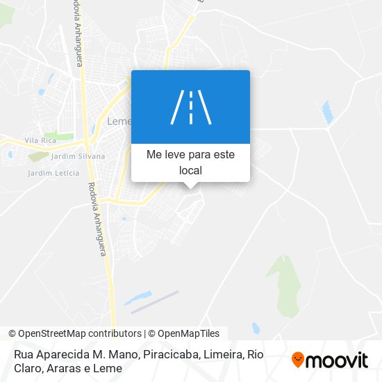 Rua Aparecida M. Mano mapa