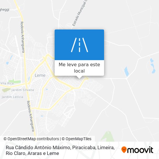 Rua Cândido Antônio Máximo mapa
