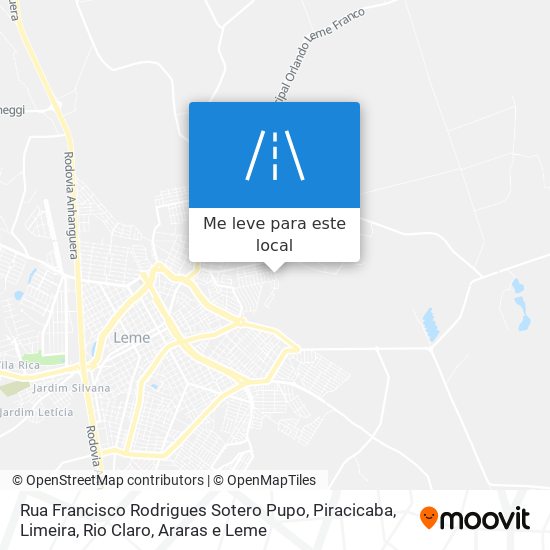 Rua Francisco Rodrigues Sotero Pupo mapa