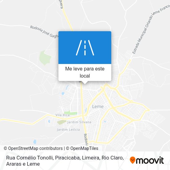 Rua Cornélio Tonolli mapa