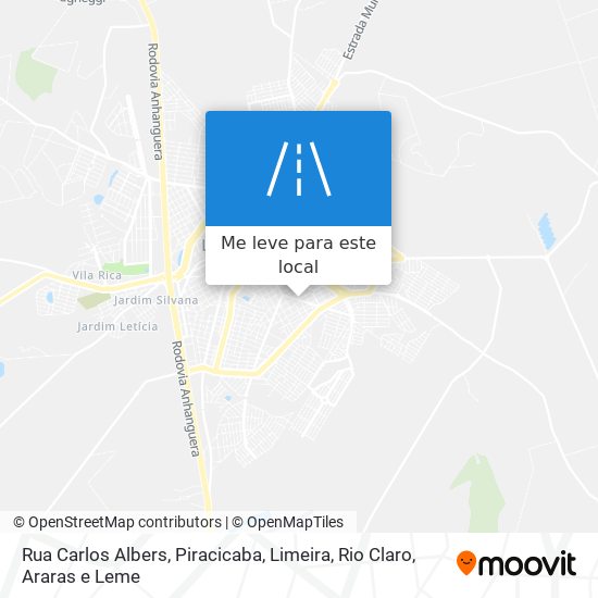 Rua Carlos Albers mapa