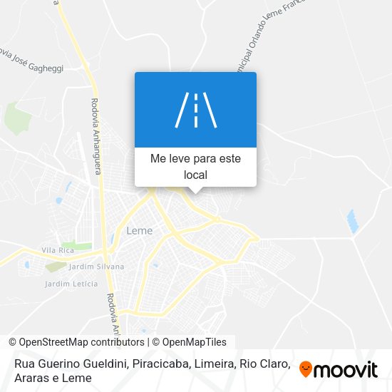 Rua Guerino Gueldini mapa