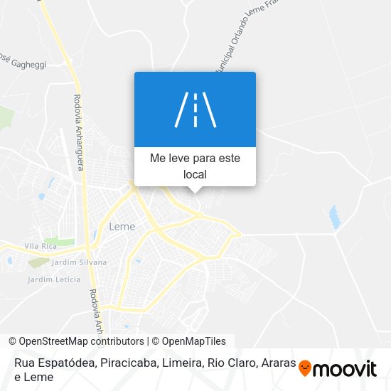 Rua Espatódea mapa