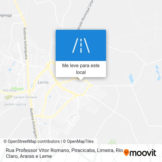Rua Professor Vitor Romano mapa