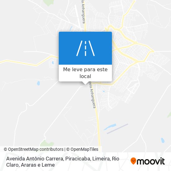 Avenida Antônio Carrera mapa