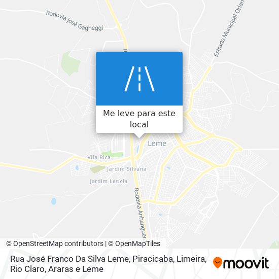 Rua José Franco Da Silva Leme mapa