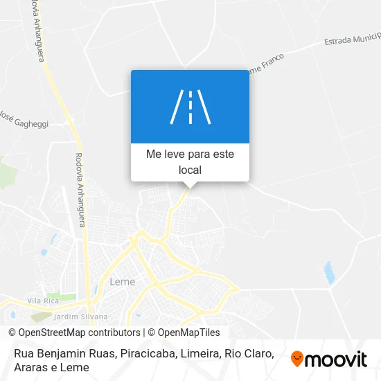 Rua Benjamin Ruas mapa