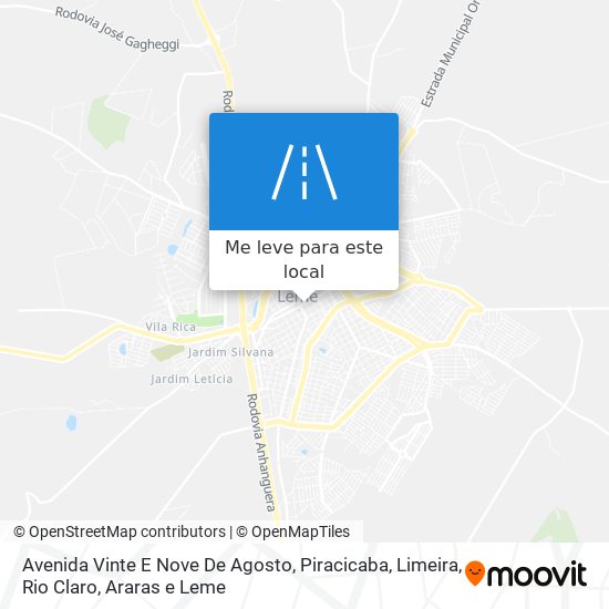 Avenida Vinte E Nove De Agosto mapa