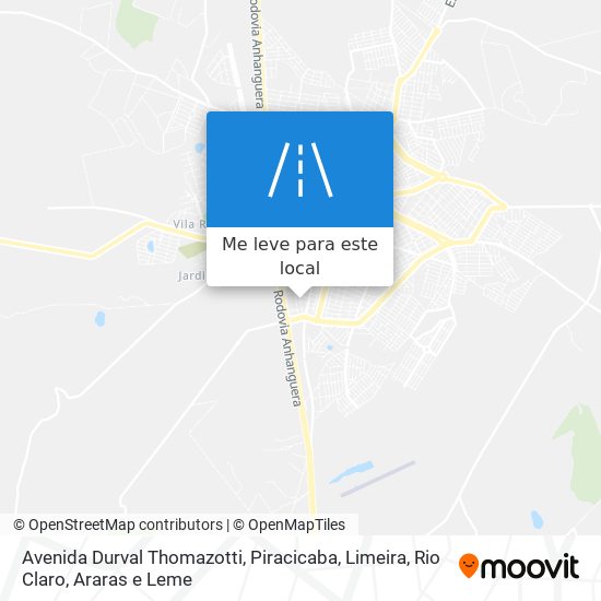 Avenida Durval Thomazotti mapa